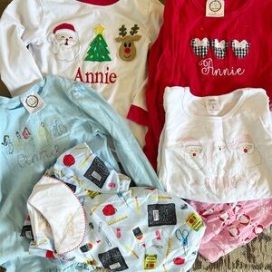 “Annie” Embroidered Smock Peter Pan Outfits sizes 6-8 girl Disney and Christmas